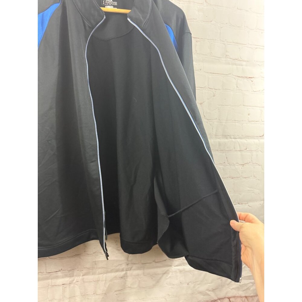 PGA Tour Golf Jacket Mens Size XL Black Blue Trim Full Zip Thick Mock Neck - Picture 5 of 8